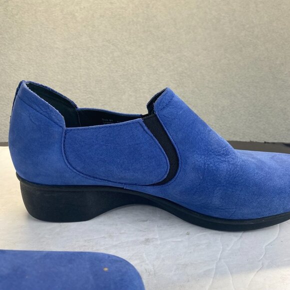 Womens Size 41/10.5-11 Dansko Blue Nubuck Leather Clogs Shoes Slip-On Loafers - Picture 9 of 16